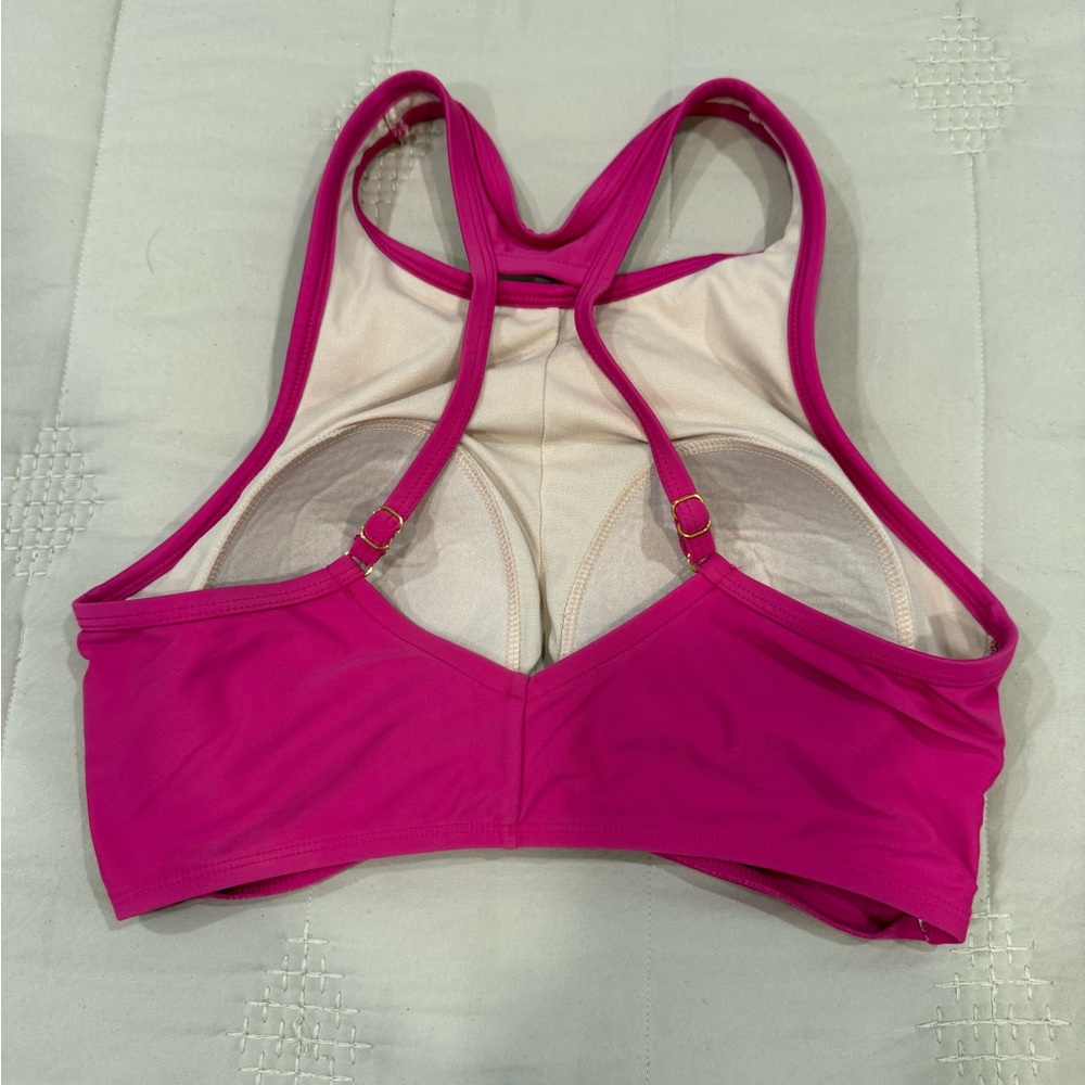 Bright pink bathing suit top, Kona Sol. Size medium. Like new cond! - Picture 2 of 5